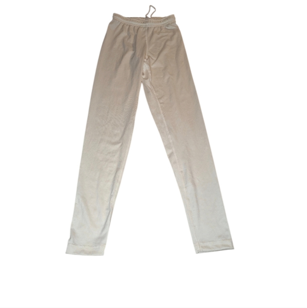 Duofold by Champion Women's Cream Midweight Baselayer Thermal Pants Sz S